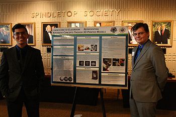 Students with poster